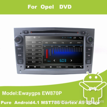 Pure Android4.1 Car DVD Stereo Radio for Opel Astra Corsa Vectra Zafira EW870P with Mst786 Cortex A9 Dual Core Capacitance Screen